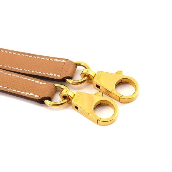 HERMES Shoulder Strap Couchevel Epsom Natural Brown Accessory - Picture 4 of 4